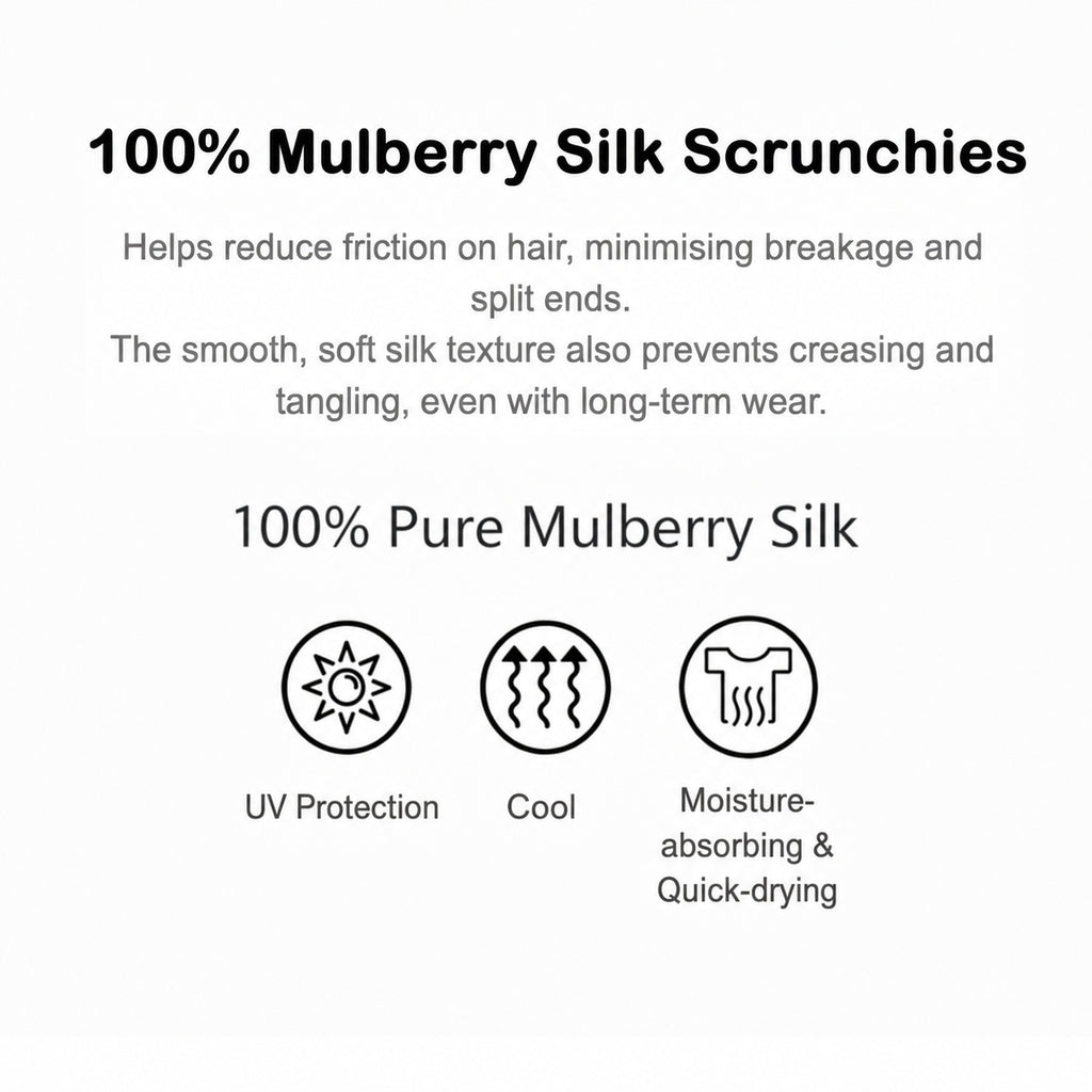 Mulberry Silk Pillowcase & Beauty Sleep Set | 6A Grade, 5 Pieces for Hair & Skin