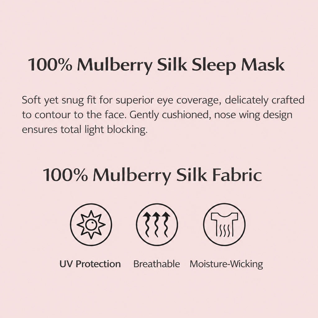Mulberry Silk Pillowcase & Beauty Sleep Set | 6A Grade, 5 Pieces for Hair & Skin