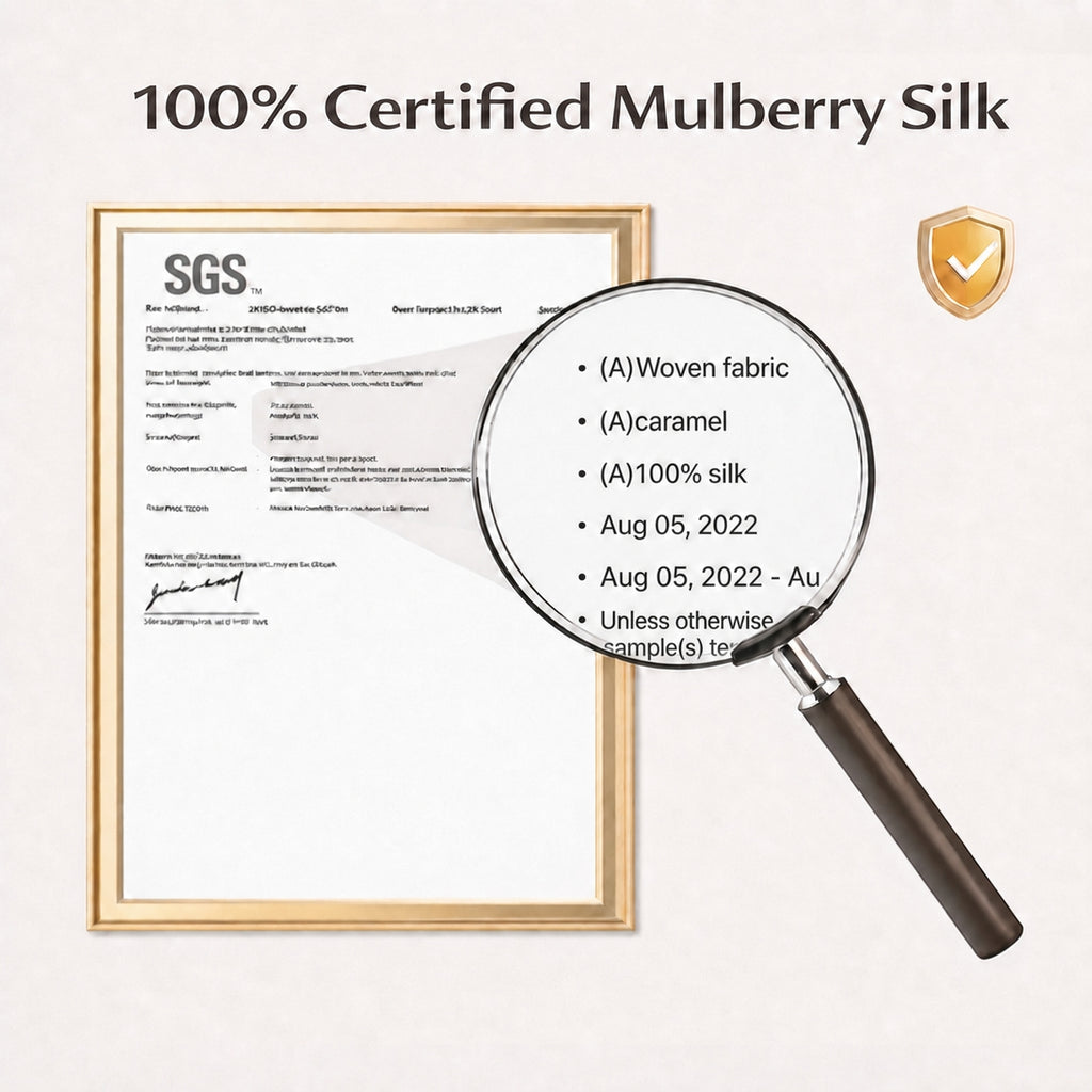 Mulberry Silk Pillowcase & Beauty Sleep Set | 6A Grade, 5 Pieces for Hair & Skin