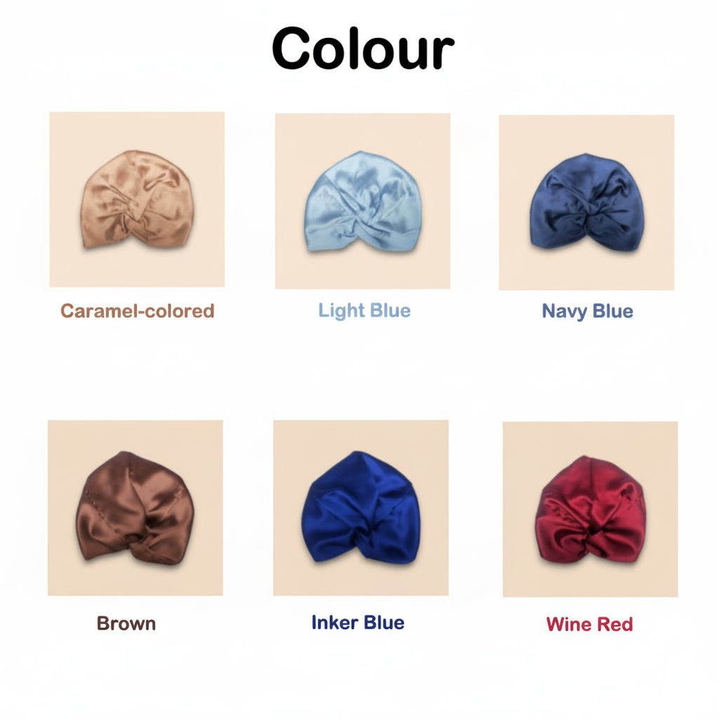 6A Mulberry Silk Turban | Sleep Shower Cap