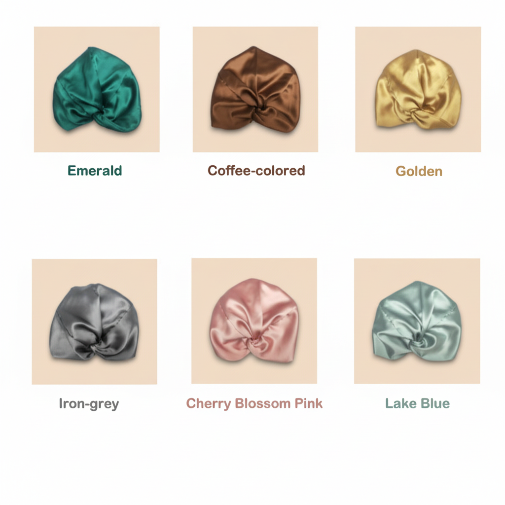 6A Mulberry Silk Turban | Sleep Shower Cap