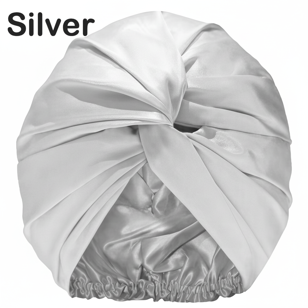 6A Mulberry Silk Turban | Sleep Shower Cap