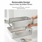 Stainless Steel Cat Litter Box | High-Sided, Easy-Clean, Multiple Entry Styles