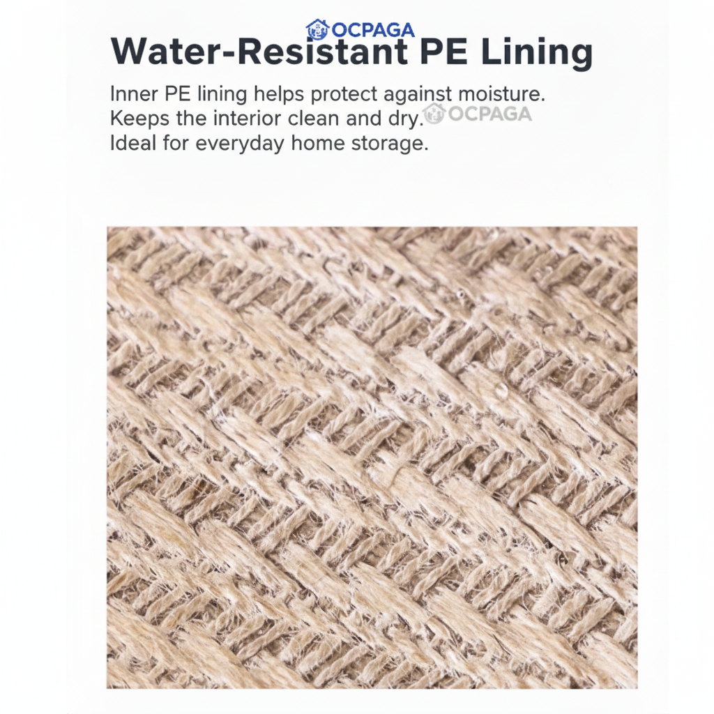 Natural Linen Storage Basket・Woven Jute Fabric Storage Basket/ Snack Box