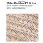 Natural Linen Storage Basket・Woven Jute Fabric Storage Basket/ Snack Box