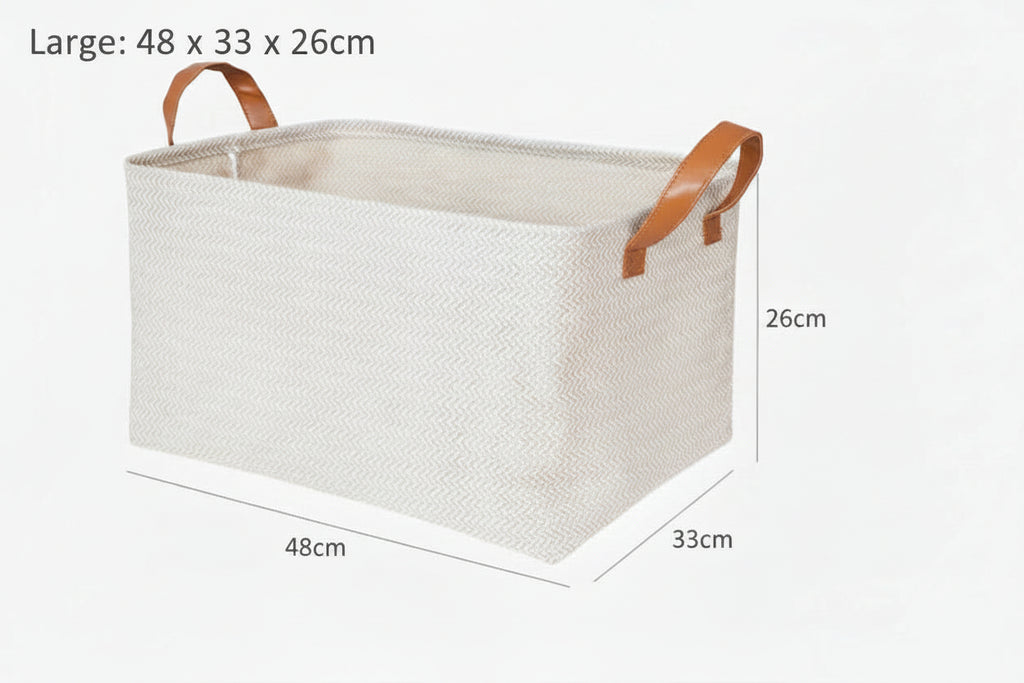 Natural Linen Storage Basket・Woven Jute Fabric Storage Basket/ Snack Box