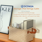 Natural Linen Storage Basket・Woven Jute Fabric Storage Basket/ Snack Box