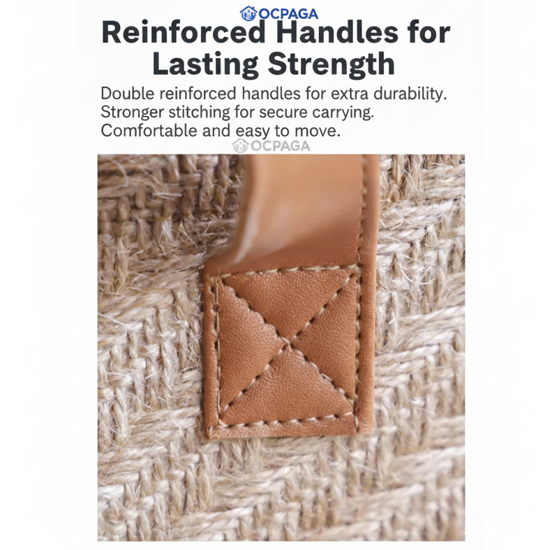 Natural Linen Storage Basket・Woven Jute Fabric Storage Basket/ Snack Box