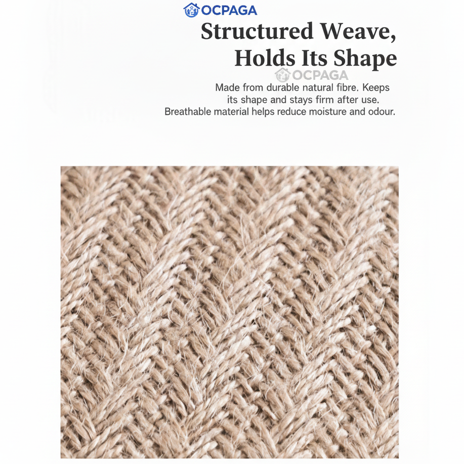 Natural Linen Storage Basket・Woven Jute Fabric Storage Basket/ Snack Box