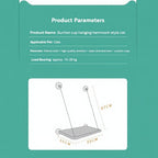 Cat Window Hammock Bed | Heavy-Duty Suction Cups, Steel Wire Frame