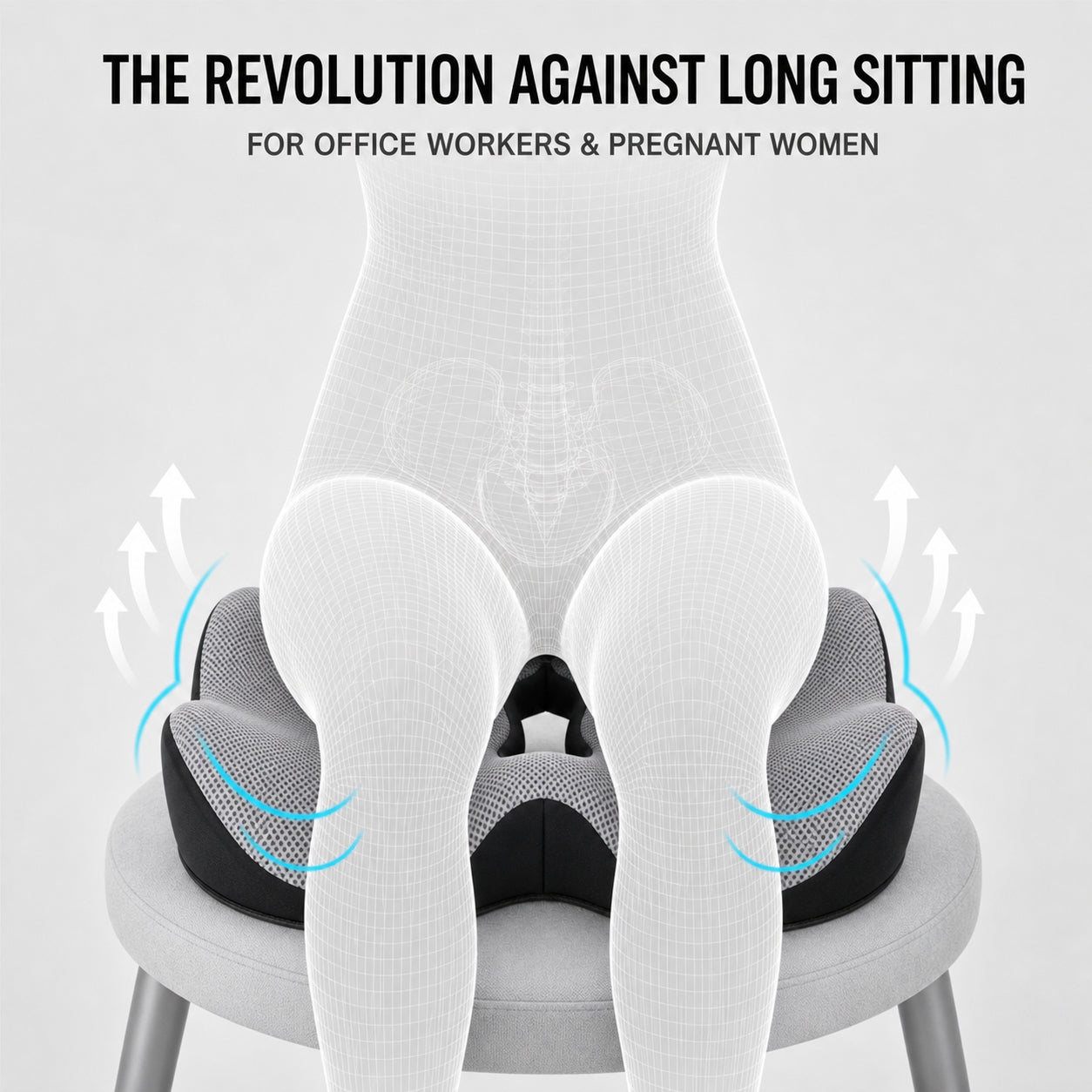 Ergonomic Lumbar Support & Seat Cushion Set | Memory Foam, Anti-Slip