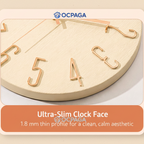 30cm Minimalist Sculpted Wall Clock・Silent Clock