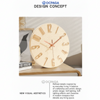30cm Minimalist Sculpted Wall Clock・Silent Clock