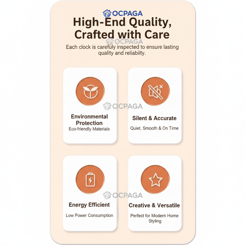 30cm Minimalist Sculpted Wall Clock・Silent Clock