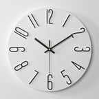 30cm Minimalist Sculpted Wall Clock・Silent Clock