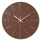 30cm Minimalist Sculpted Wall Clock・Silent Clock