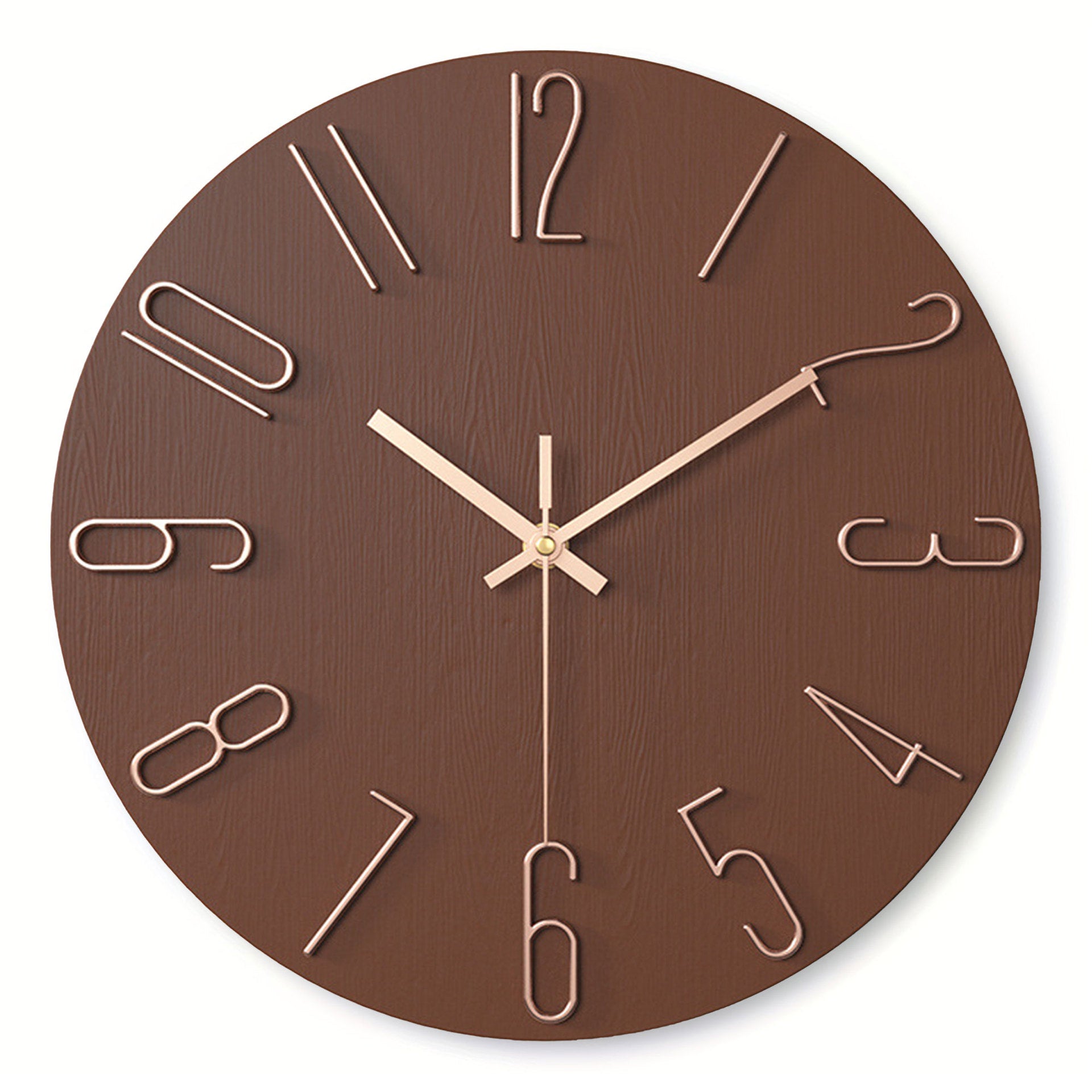 30cm Minimalist Sculpted Wall Clock・Silent Clock