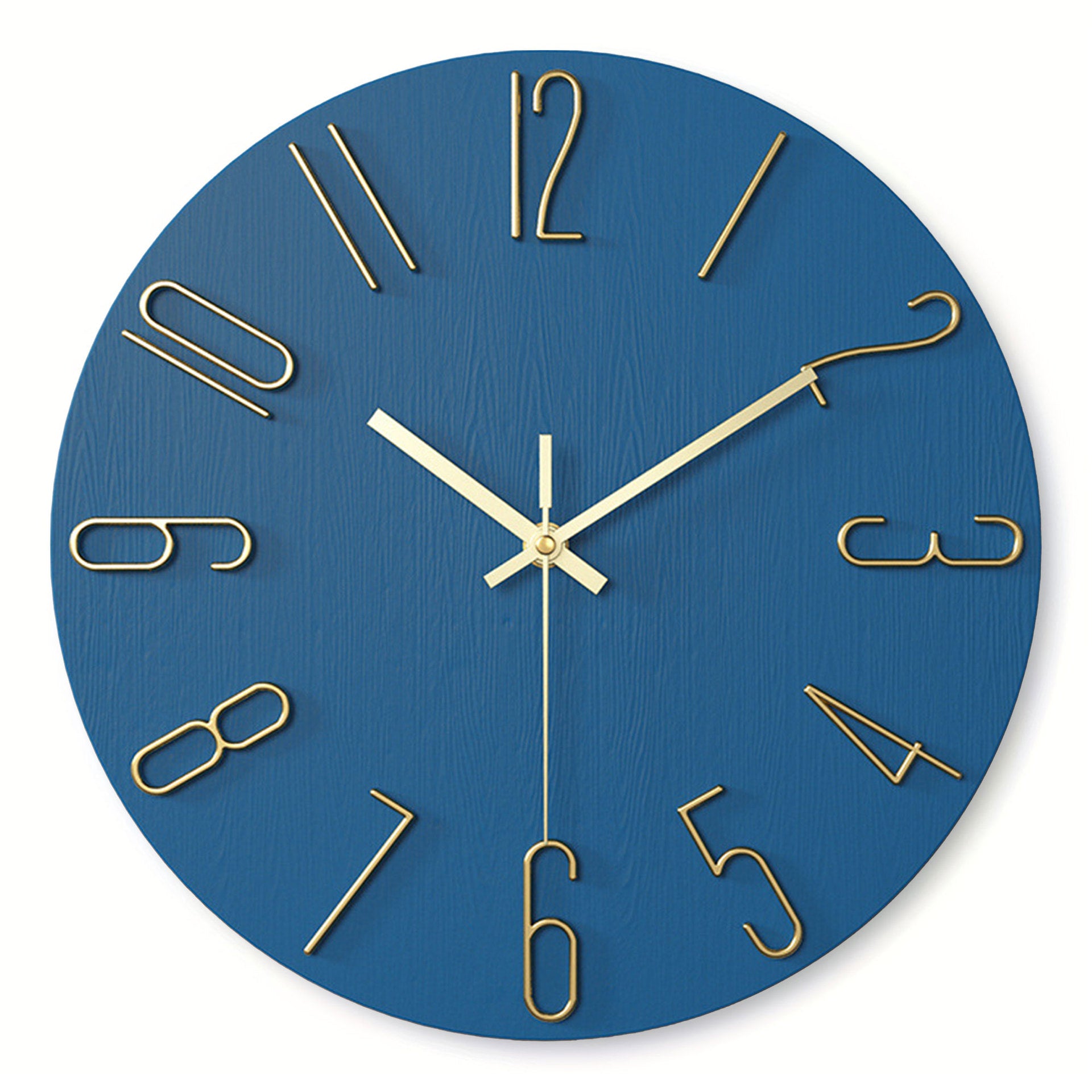 30cm Minimalist Sculpted Wall Clock・Silent Clock