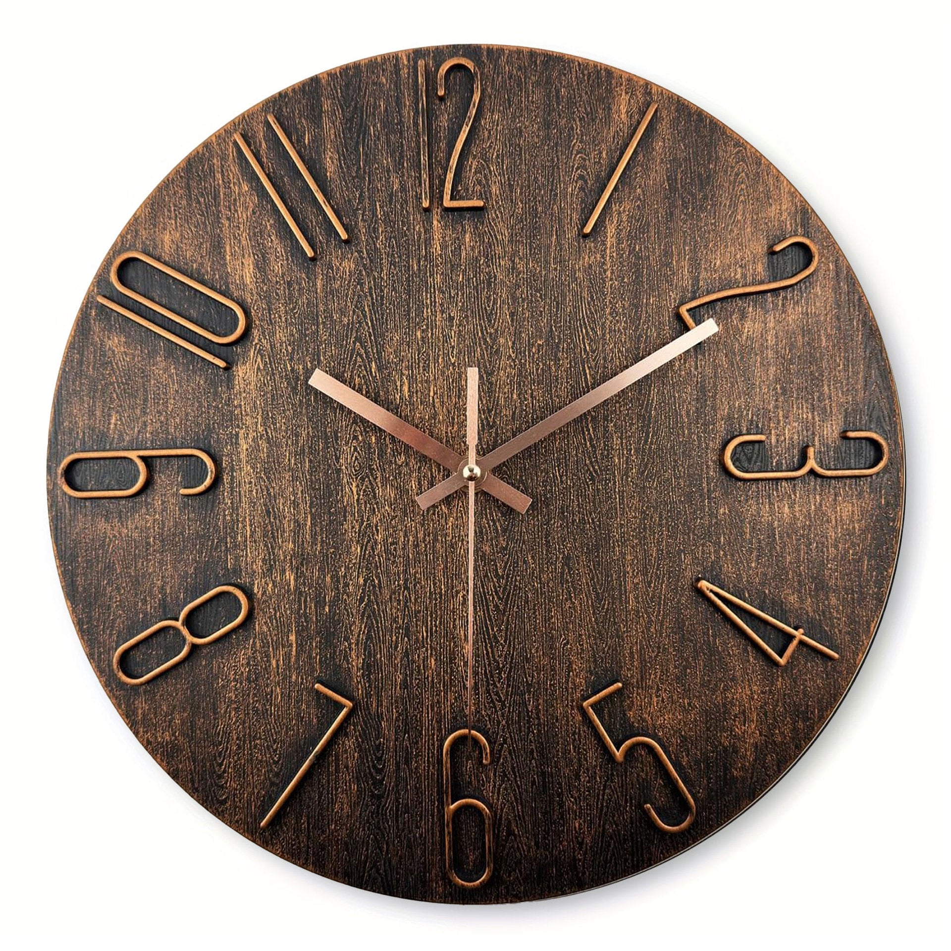 30cm Minimalist Sculpted Wall Clock・Silent Clock