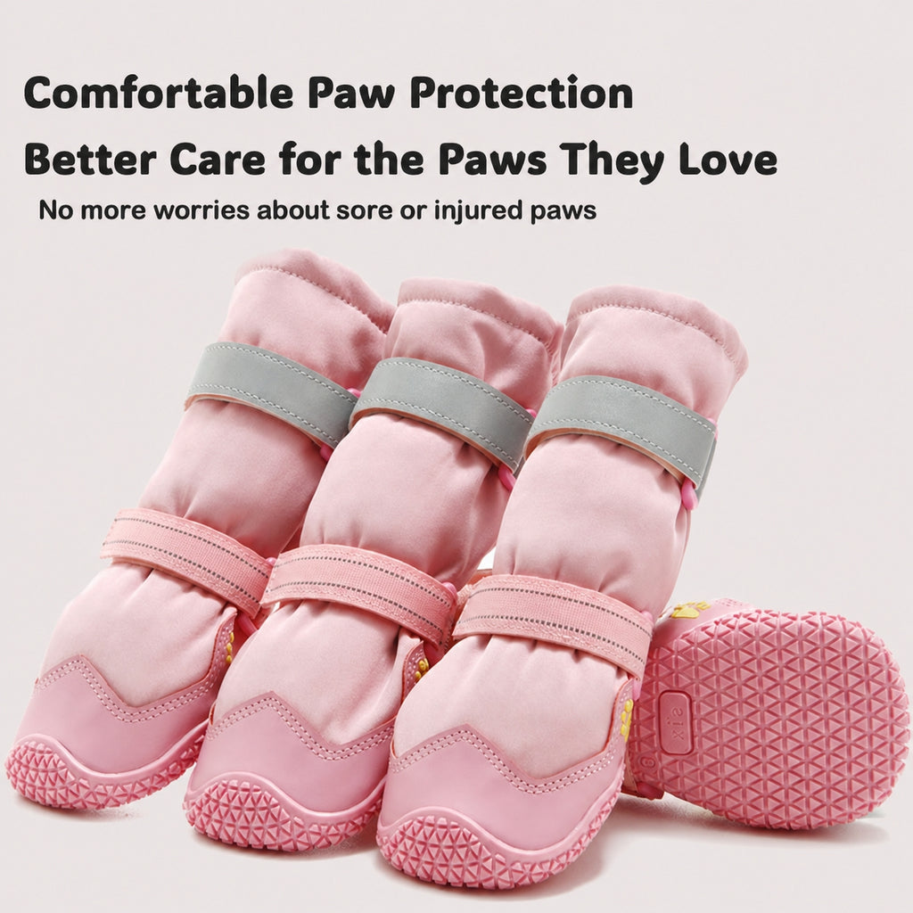 Waterproof Dog Boots | Anti-Slip Rubber Sole, Reflective Straps, All Sizes