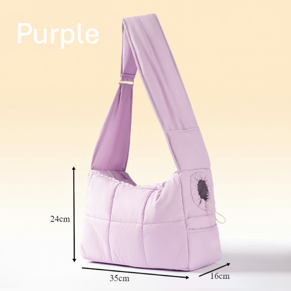 Insulated Crossbody Carry Bag for Cats & Small Pets