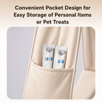 Cat Sling Carrier | Quilted Crossbody Pet Bag with Safety Buckle & Hard Base