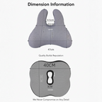 OCPAGA Orthopedic Ergonomic Seat & Back Support Set | Bamboo Charcoal Memory Foam Lumbar & Tailbone Relief